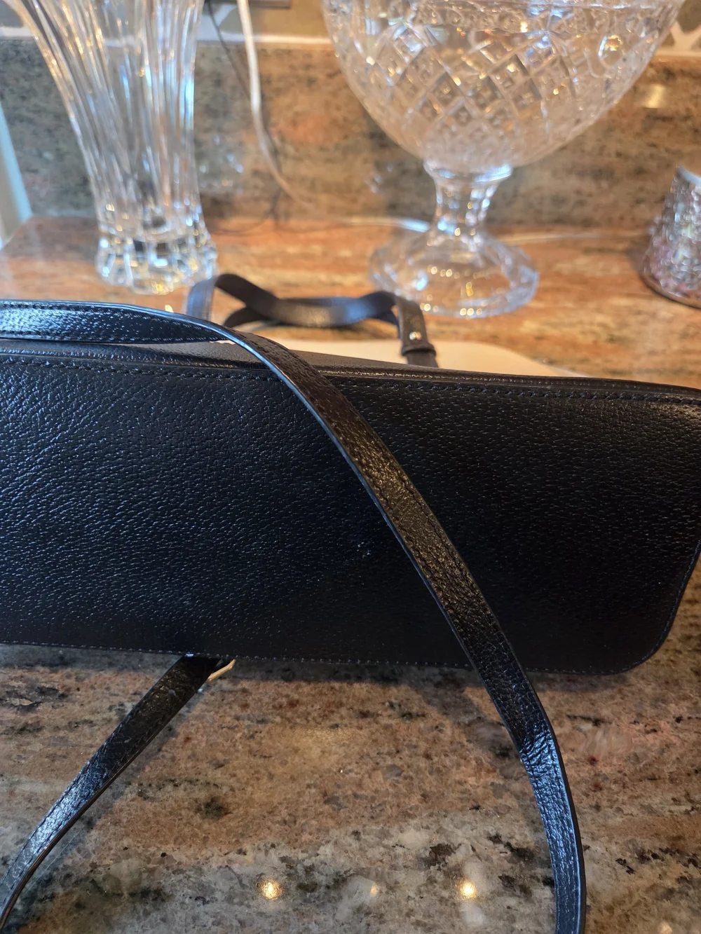 kate spade New York Two-Tone Black Cream Satchel With Wallett - Picture 5 of 7